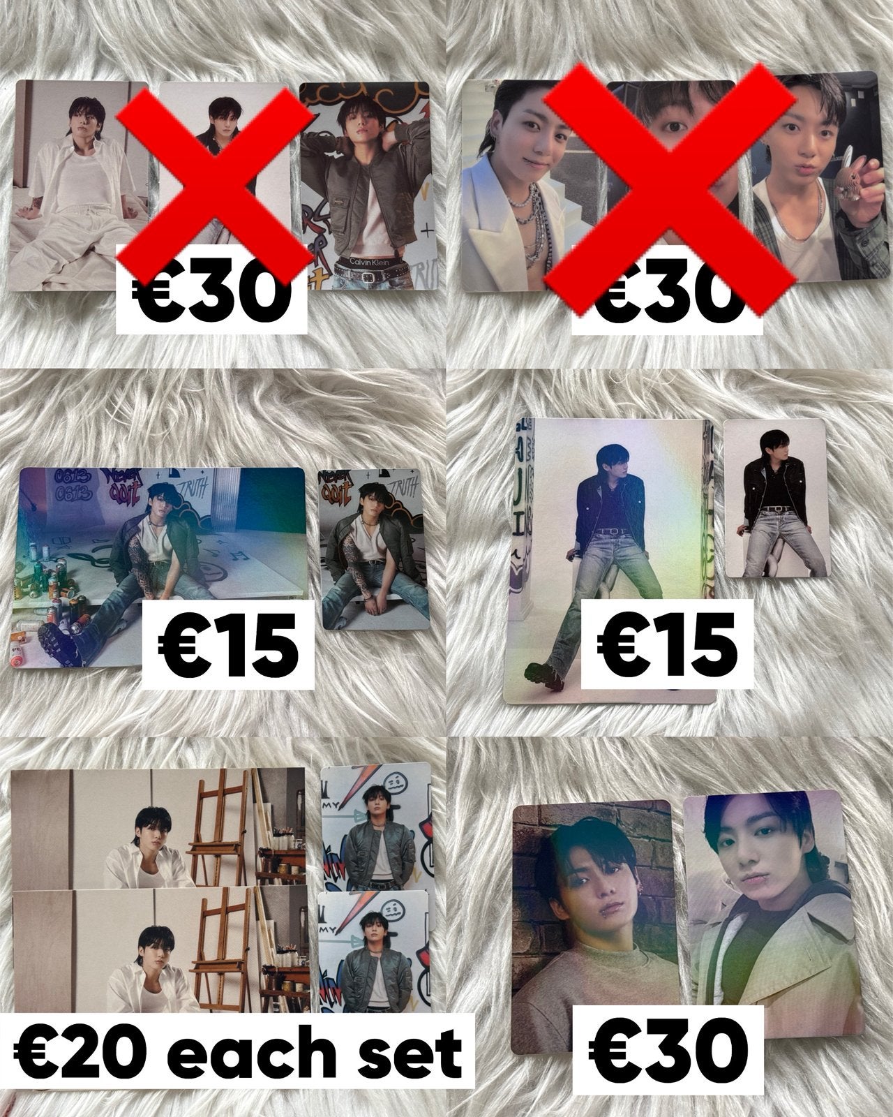 Jungkook BTS Golden Photocards etc, Verzamelen, Muziek, Artiesten en Beroemdheden, Verzenden, Nieuw