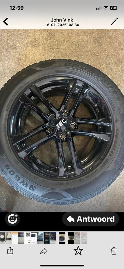 Zeer mooi winterset voor ford, Auto-onderdelen, Banden en Velgen, Ophalen, Gebruikt, 16 inch, Banden en Velgen
