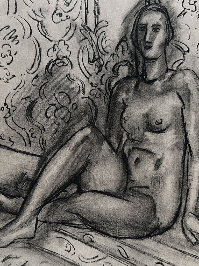 Originele heliogravure - zittend naakt - Henri Matisse, Ophalen of Verzenden, 50 cm, 40 cm, 1900 - 1949