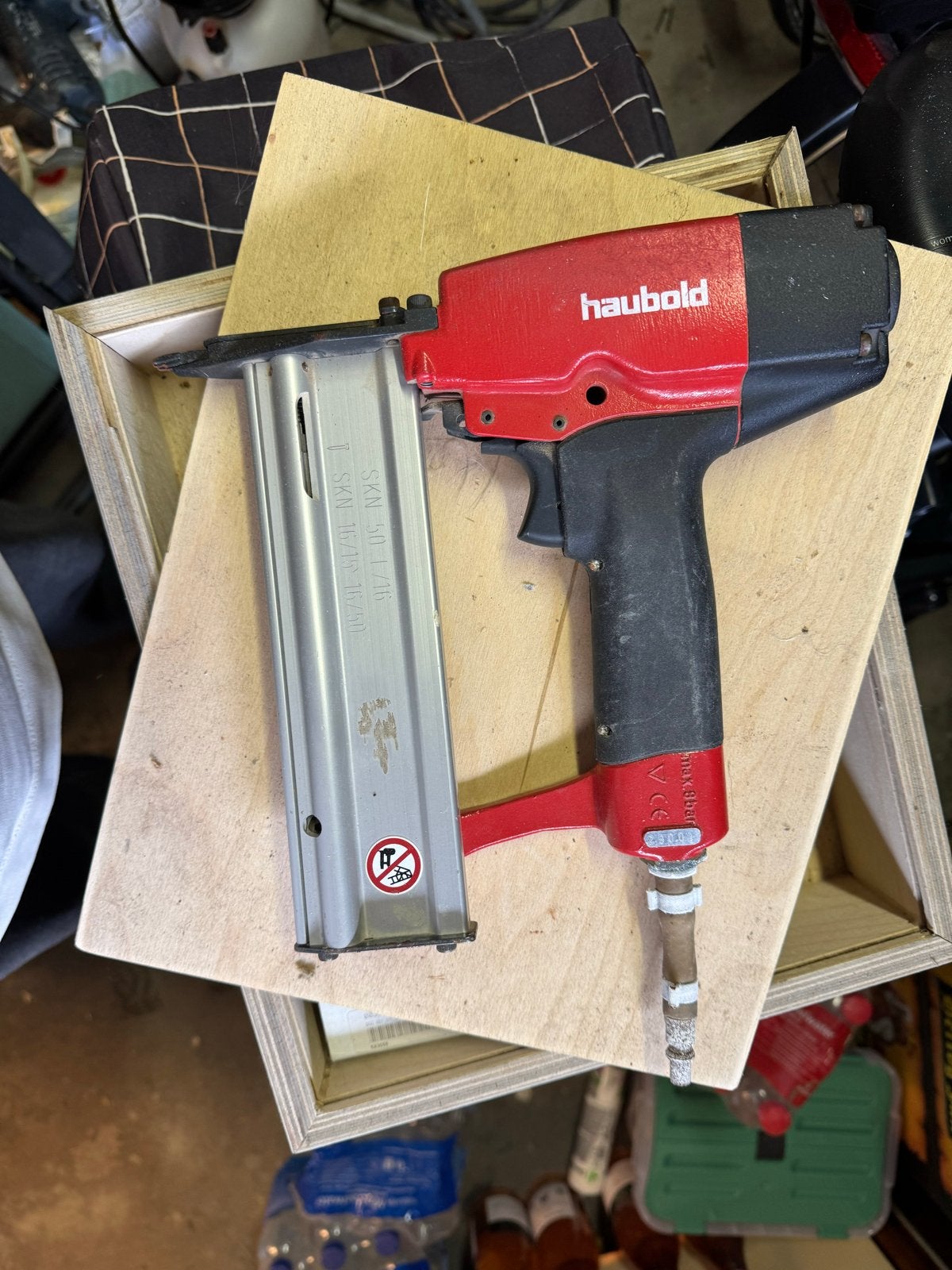 Haubold tacker/nietmachine, Doe-het-zelf en Verbouw, Ophalen, Gebruikt, Tacker/nietmachine, Overige merken