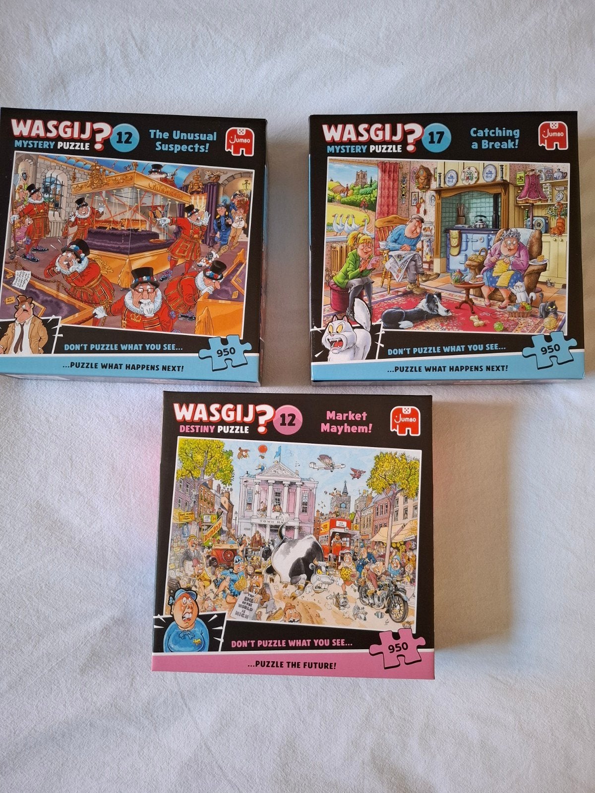 Wasgij Puzzels - 950 stukjes, compleet, Ophalen of Verzenden, 500 t/m 1500 stukjes, Gebruikt, Legpuzzel