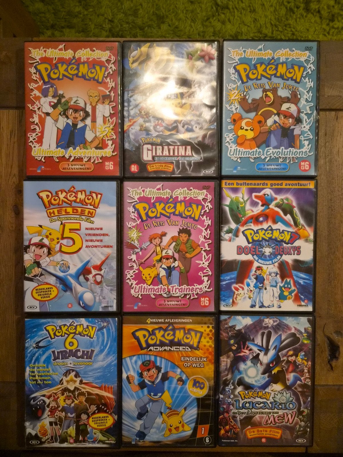 9 Pokémon DVD's - Diverse Avonturen en Films, Gebruikt, Tekenfilm, Ophalen of Verzenden, Alle leeftijden