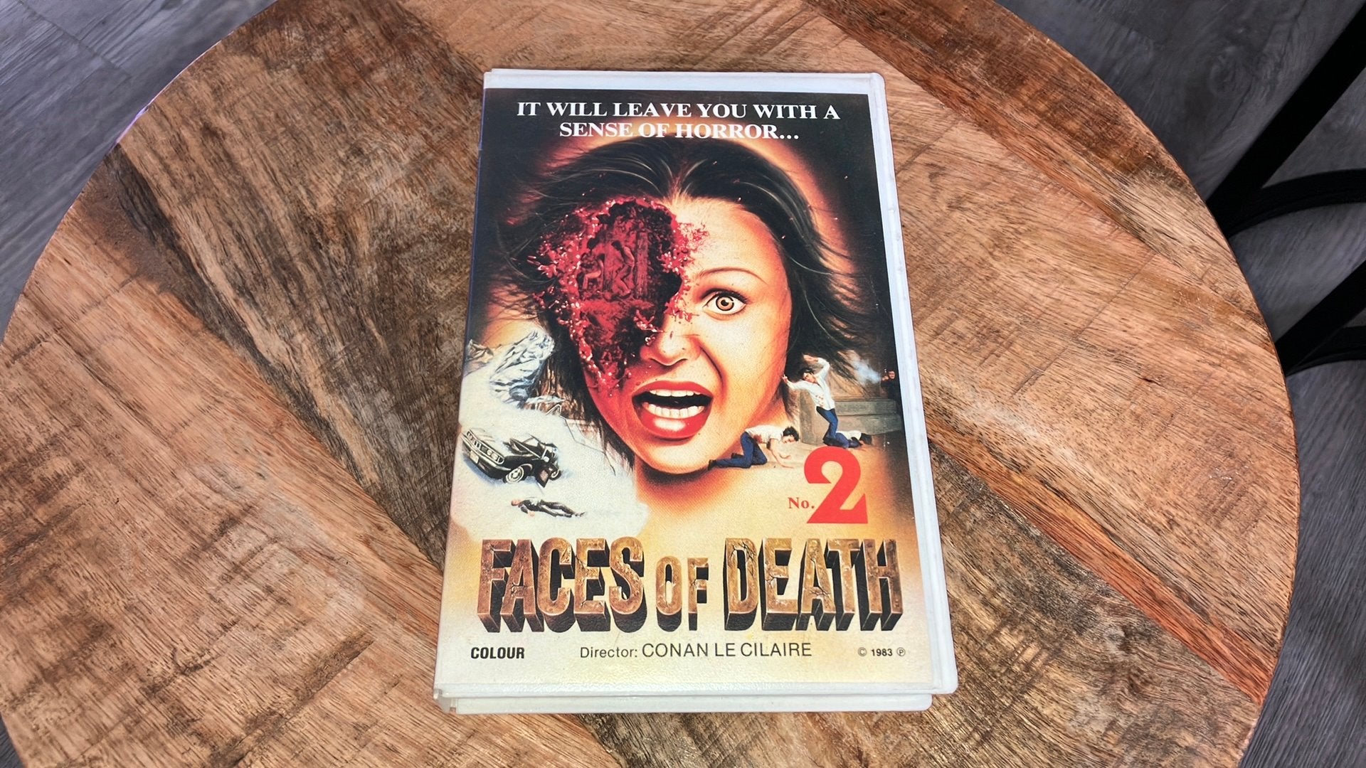 Faces of Death no. 2 Ex-Rentall VHS Videoband (1983), Cd's en Dvd's, VHS | Film, Vanaf 16 jaar, Ophalen of Verzenden, Gebruikt