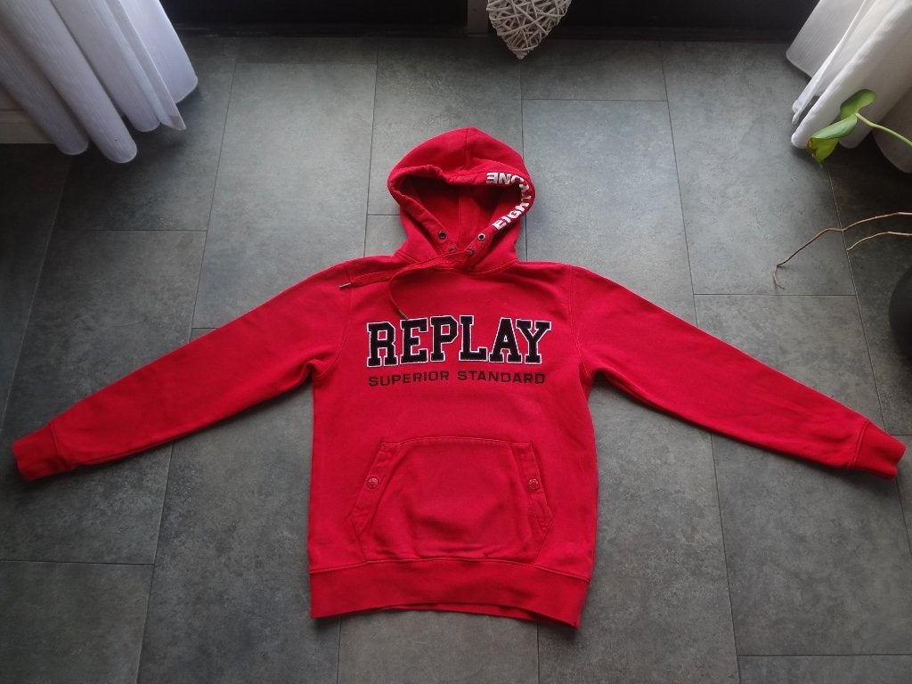 Replay hoodie - heren maat S, Ophalen of Verzenden, Zo goed als nieuw, Replay, Rood