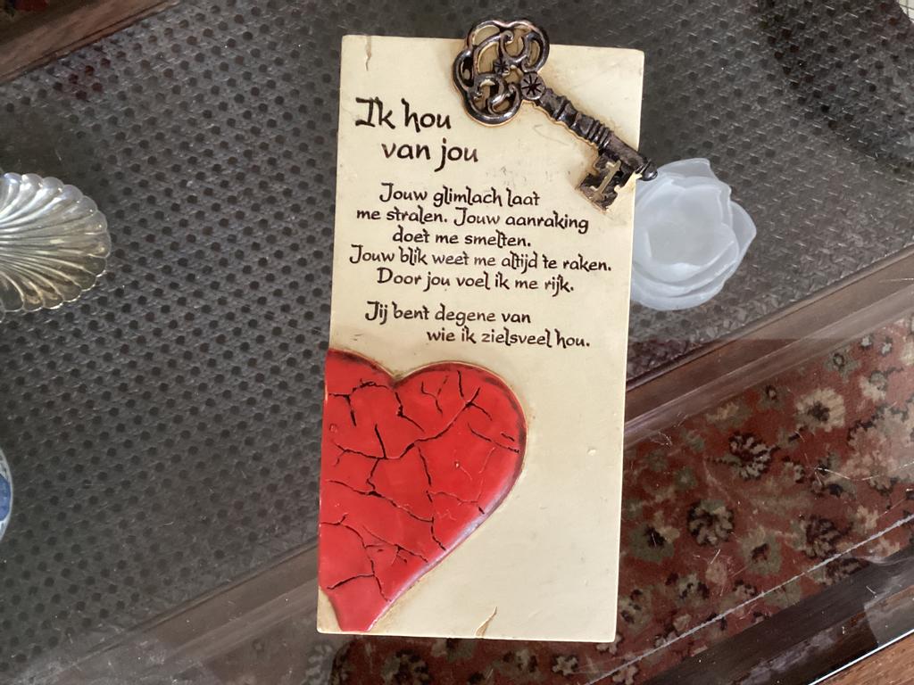 Ik hou van jou // 15x7.5 cm, Ophalen of Verzenden