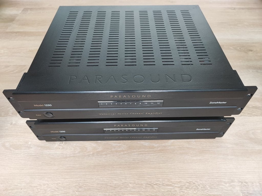 Parasound Zonemaster 1250 – 12-kanaals (set van 2, 1 defect), Overige merken, Ophalen of Verzenden, 120 watt of meer, Gebruikt