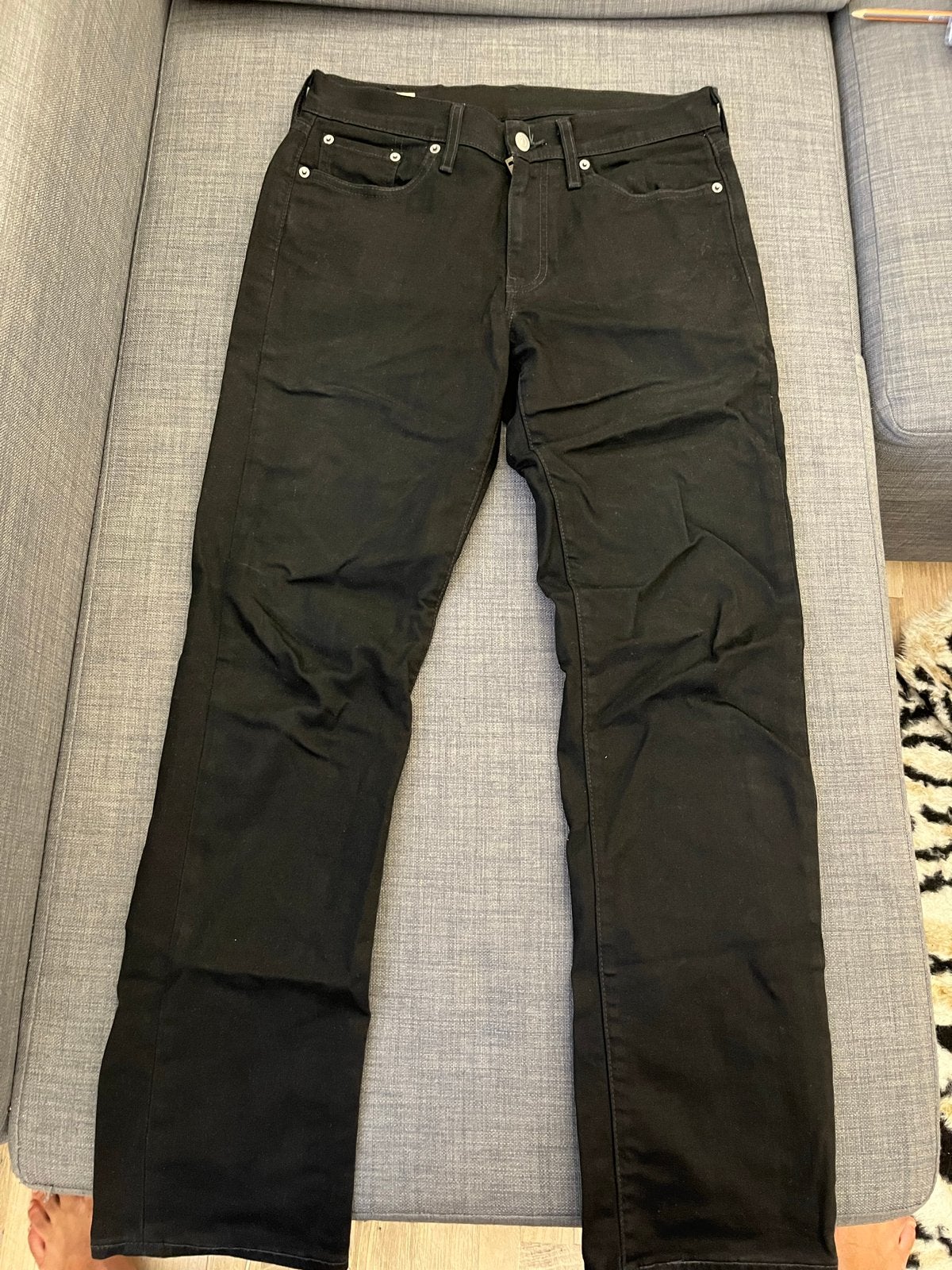 Levi's 514 Jeans Zwart - W30 L30, Kleding | Heren, Spijkerbroeken en Jeans, Ophalen of Verzenden, Zo goed als nieuw, Zwart, W32 (confectie 46) of kleiner