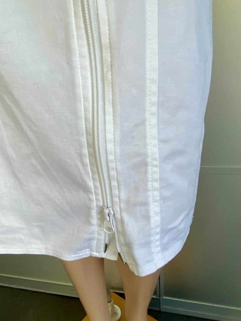 J388 Giorgia Grati maat 42=L designer rok rokje wit vintage, Giorgio Grati, Wit, Maat 42/44 (L), Ophalen of Verzenden