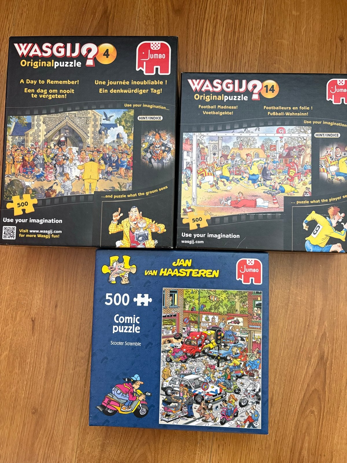 Wasgij en Jan van Haasteren puzzels - 3 stuks, Ophalen, Minder dan 500 stukjes, Gebruikt, Legpuzzel