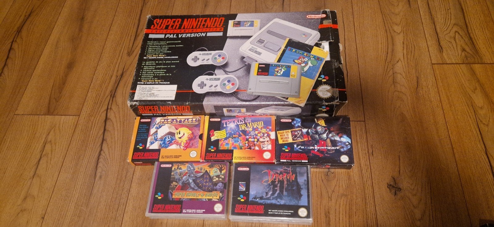 Super Nintendo (SNES) compleet met doos,boekjes en 6 spellen, Spelcomputers en Games, Games | Nintendo Super NES, Avontuur en Actie