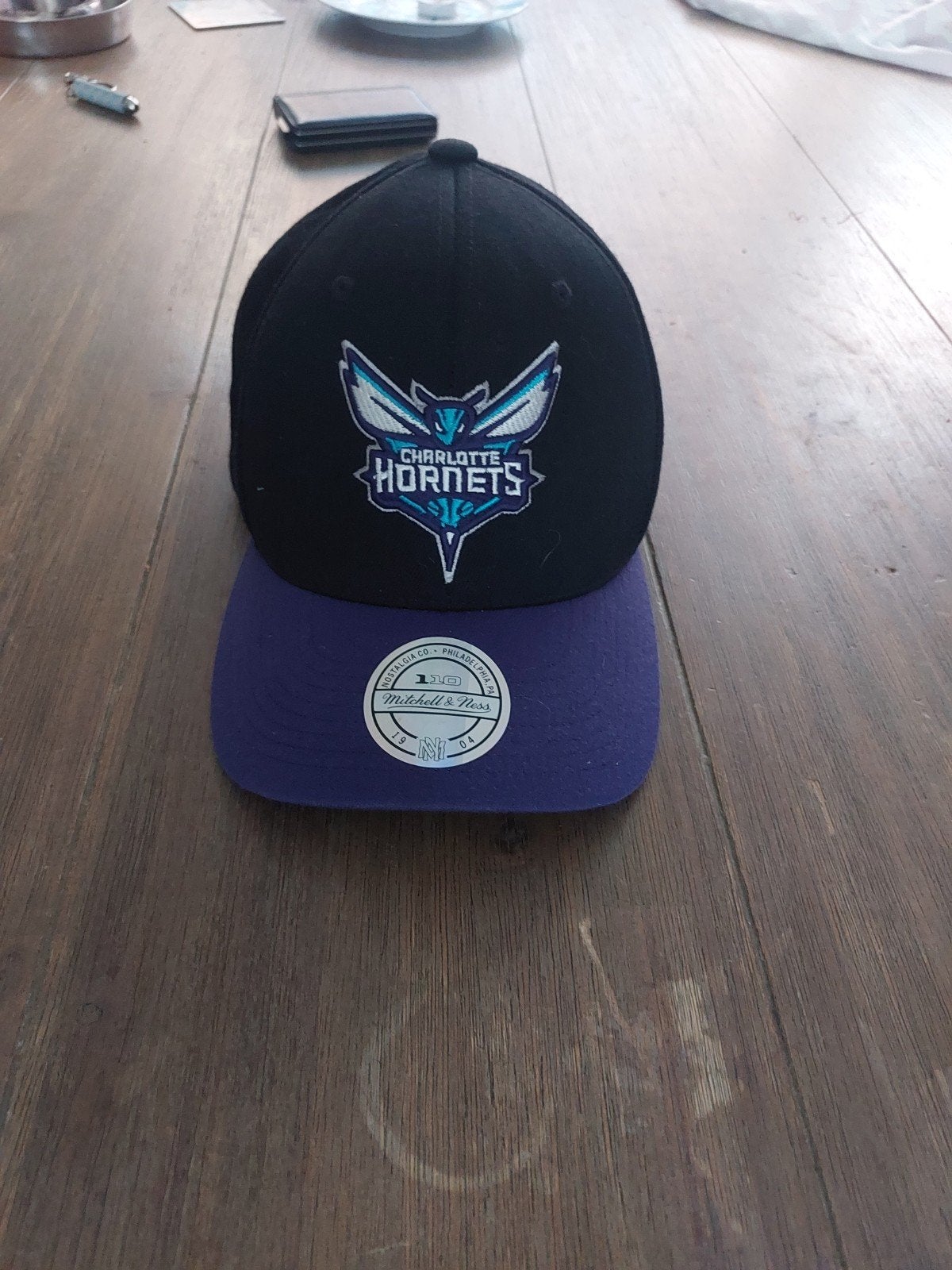 Charlotte Hornets Mitchell & Ness Snapback Pet, Mitchell & Ness, One size fits all, Ophalen of Verzenden, Pet