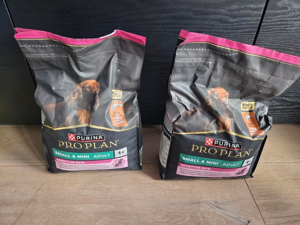 2x 3kg Purina pro plan small mini adult sensitive skin, Ophalen of Verzenden, Hond