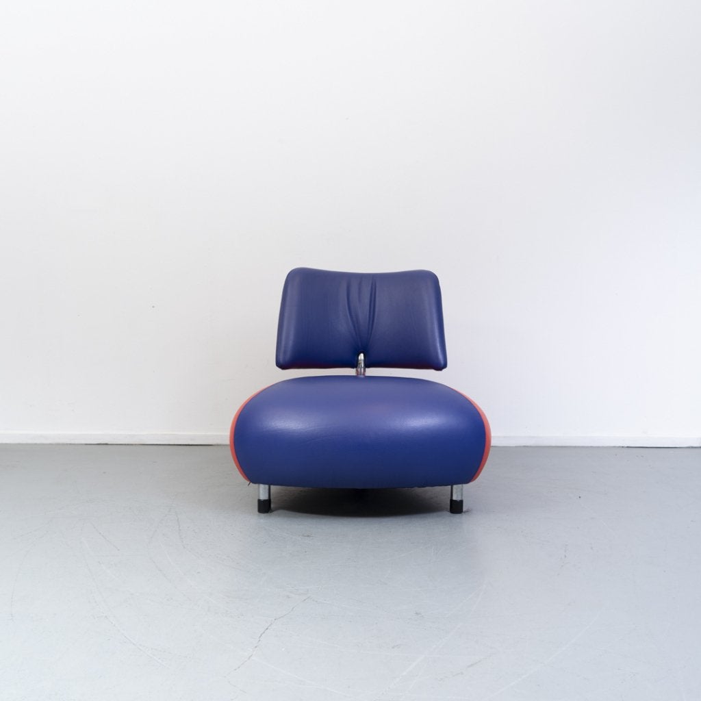 1x Leolux Pallone kleurstelling rood/blauw in nieuwstaat!, Niet ingevuld, Niet ingevuld, Leer, Ophalen of Verzenden
