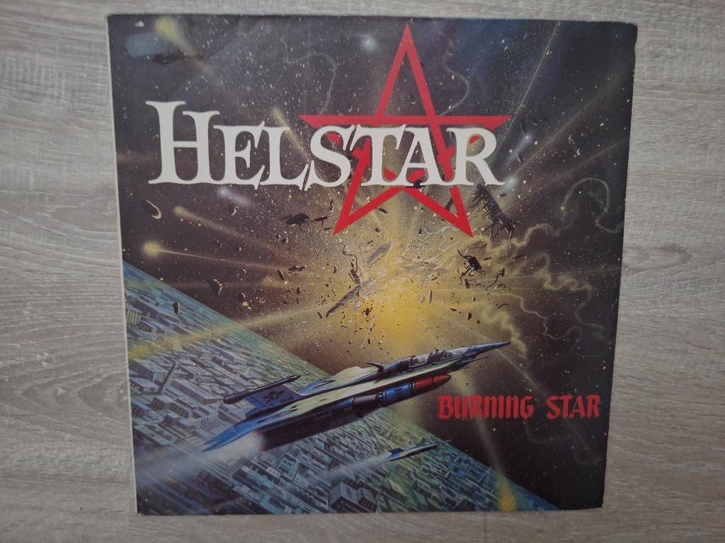 Helstar - Burning Star (speed/heavy metal), Cd's en Dvd's, Vinyl | Hardrock en Metal, Gebruikt, 1980 - 1989, Ophalen of Verzenden