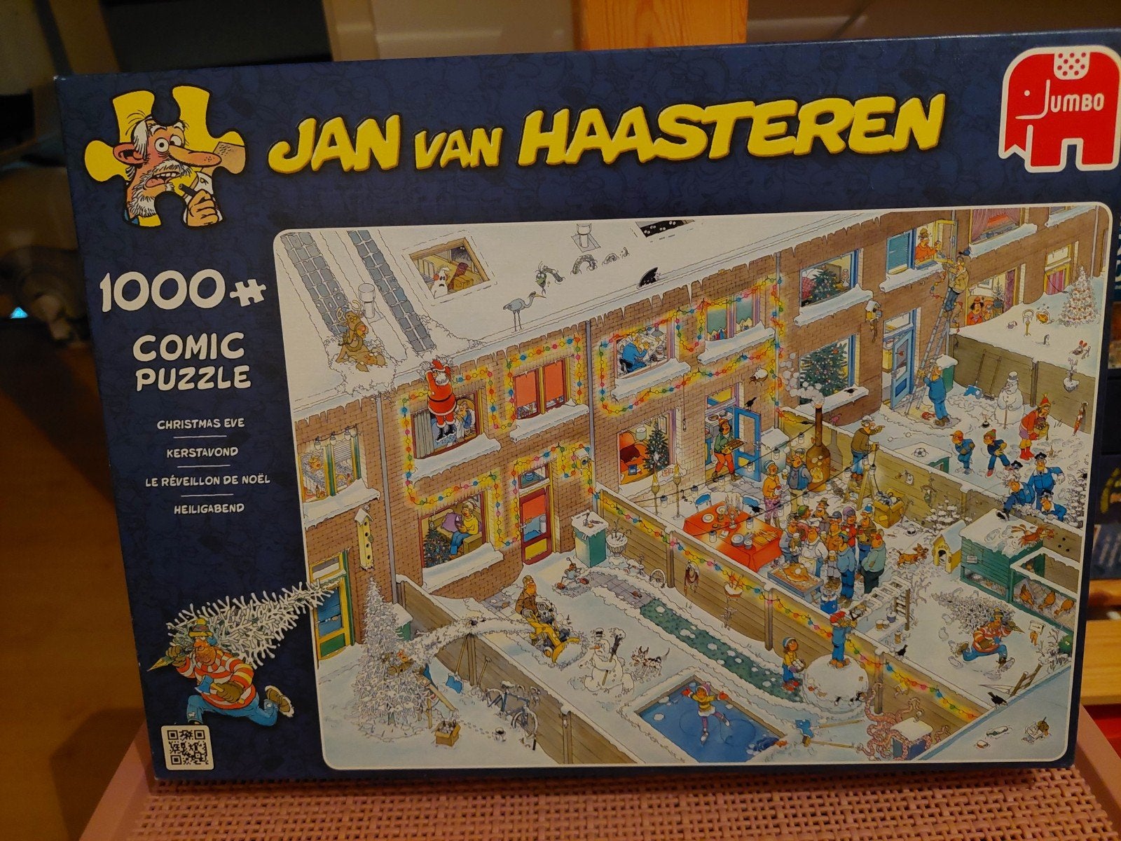 Jan van Haasteren Kerstavond 1000+ stukjes legpuzzel, Hobby en Vrije tijd, Denksport en Puzzels, Ophalen, 500 t/m 1500 stukjes
