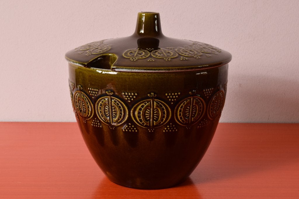 Grote retro vintage jaren 50 / jaren 60 pot / bloempot, Antiek en Kunst, Ophalen of Verzenden
