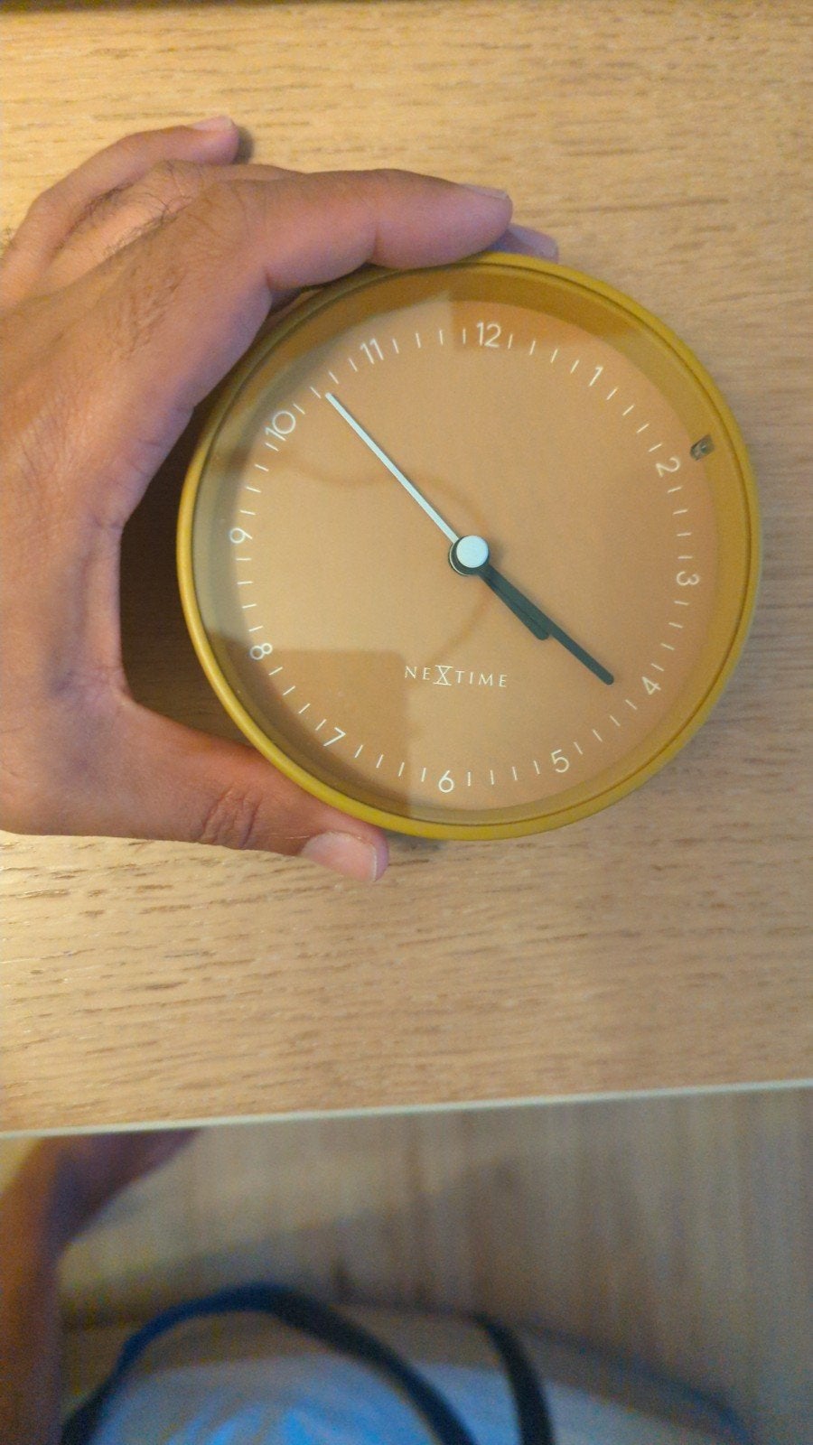 Nextime tafelklok - defecte standaard, Ophalen, Gebruikt, Geel, Analoog