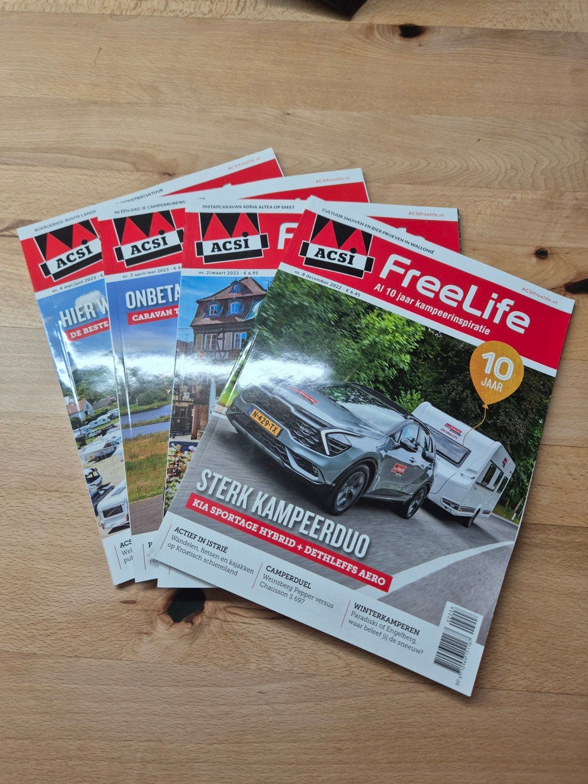 ACSI FreeLife Magazine - 4x Jaargang 2022 en 2023, Ophalen, Zo goed als nieuw, Overige typen