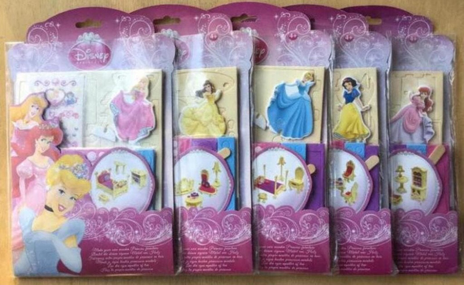 Disney - Maak je eigen houten prinsessenmeubels (5x) - NIEUW, Ophalen of Verzenden, Assepoester of Belle, Nieuw, Overige typen