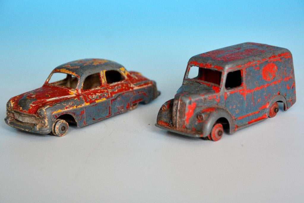 4 Originele Dinky Toys – Jaren '50 (Meccano) – Restauratie, Hobby en Vrije tijd, Modelauto's | 1:43, Ophalen of Verzenden, Gebruikt