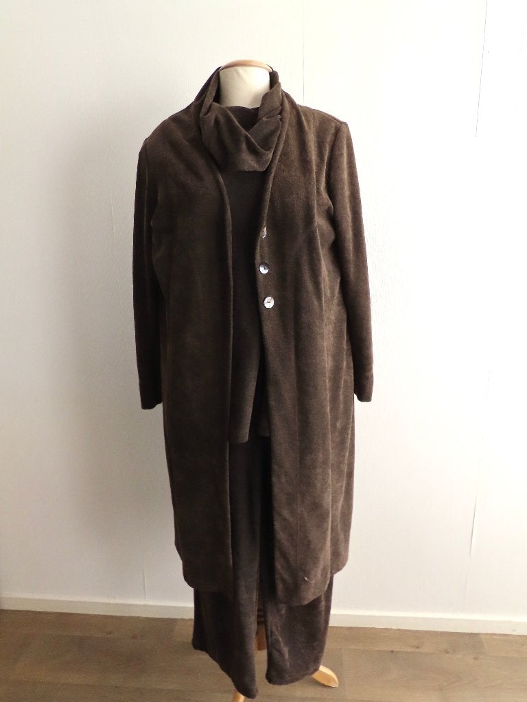 Prachtig 3 delig huispak in mooie herfsttint mt 44/46, Kleding | Dames, Overige kleuren, Ophalen of Verzenden, Zo goed als nieuw