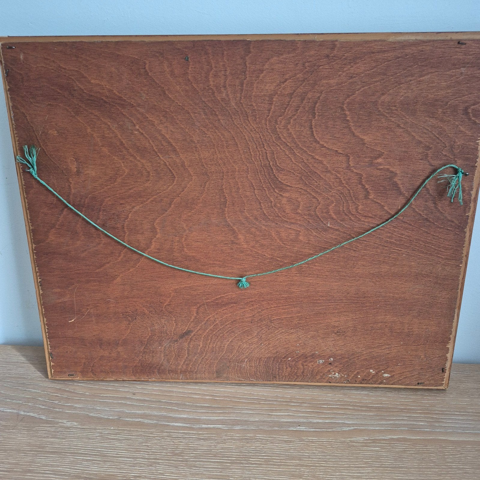 Klassiek schilderij met ganzen en hond in landschap, Ophalen, Paneel, Origineel werk, Dieren