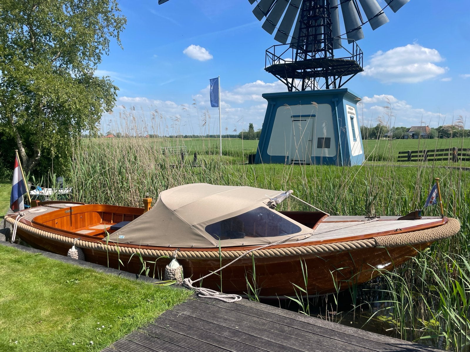 Unieke massief teakhouten De Jongvlet 7.50m (2002), Watersport en Boten, Overige merken, Binnenboordmotor, Diesel, Zo goed als nieuw