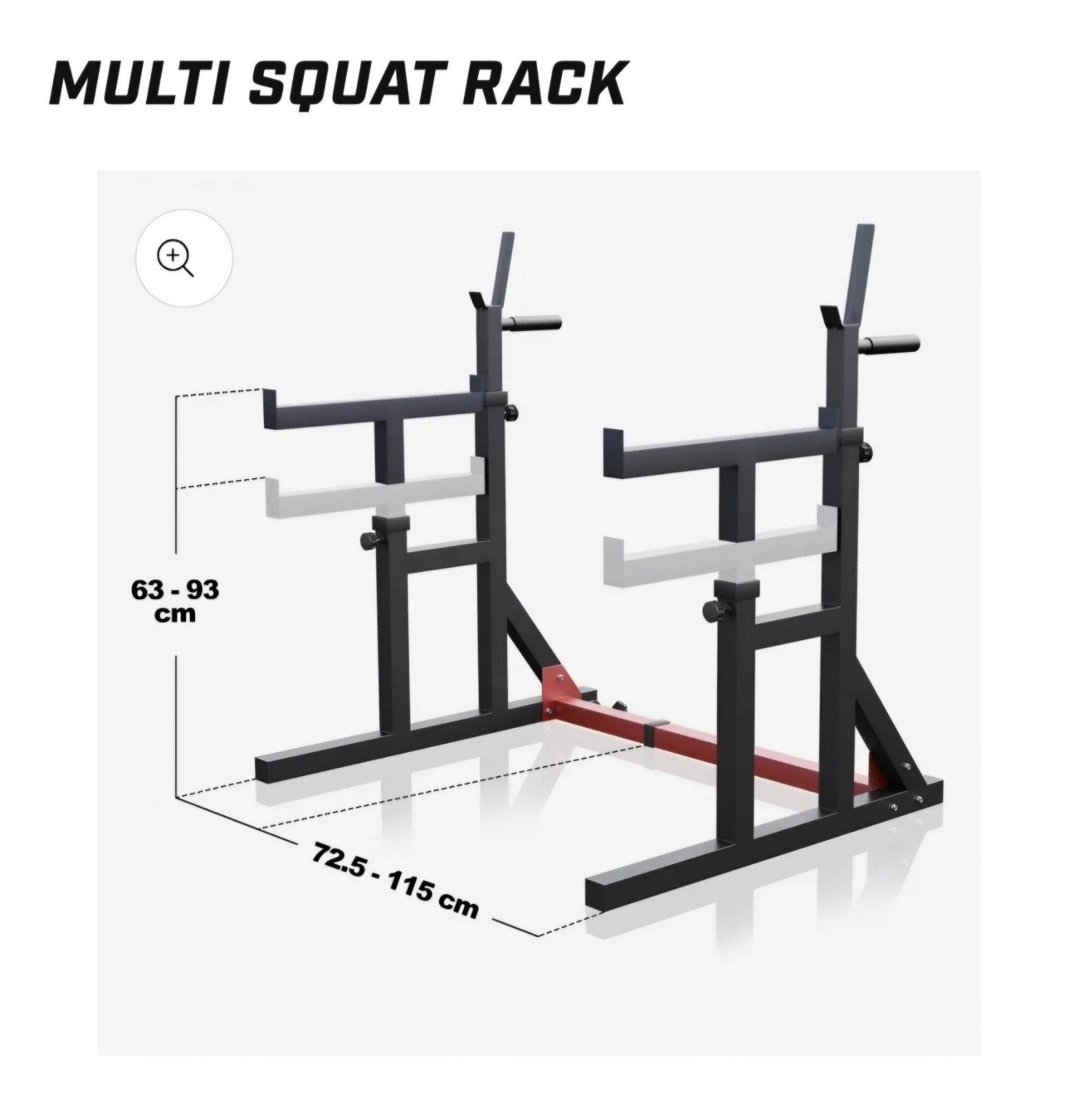 Multi Squat Rack - Gorilla Sports, Krachtstation, Ophalen of Verzenden, Zo goed als nieuw, Metaal