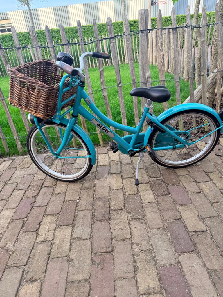 Aldo kinderfiets met mand - 20 inch, Fietsen en Brommers, Fietsen | Meisjes, Ophalen, Gebruikt, Terugtraprem, 20 inch