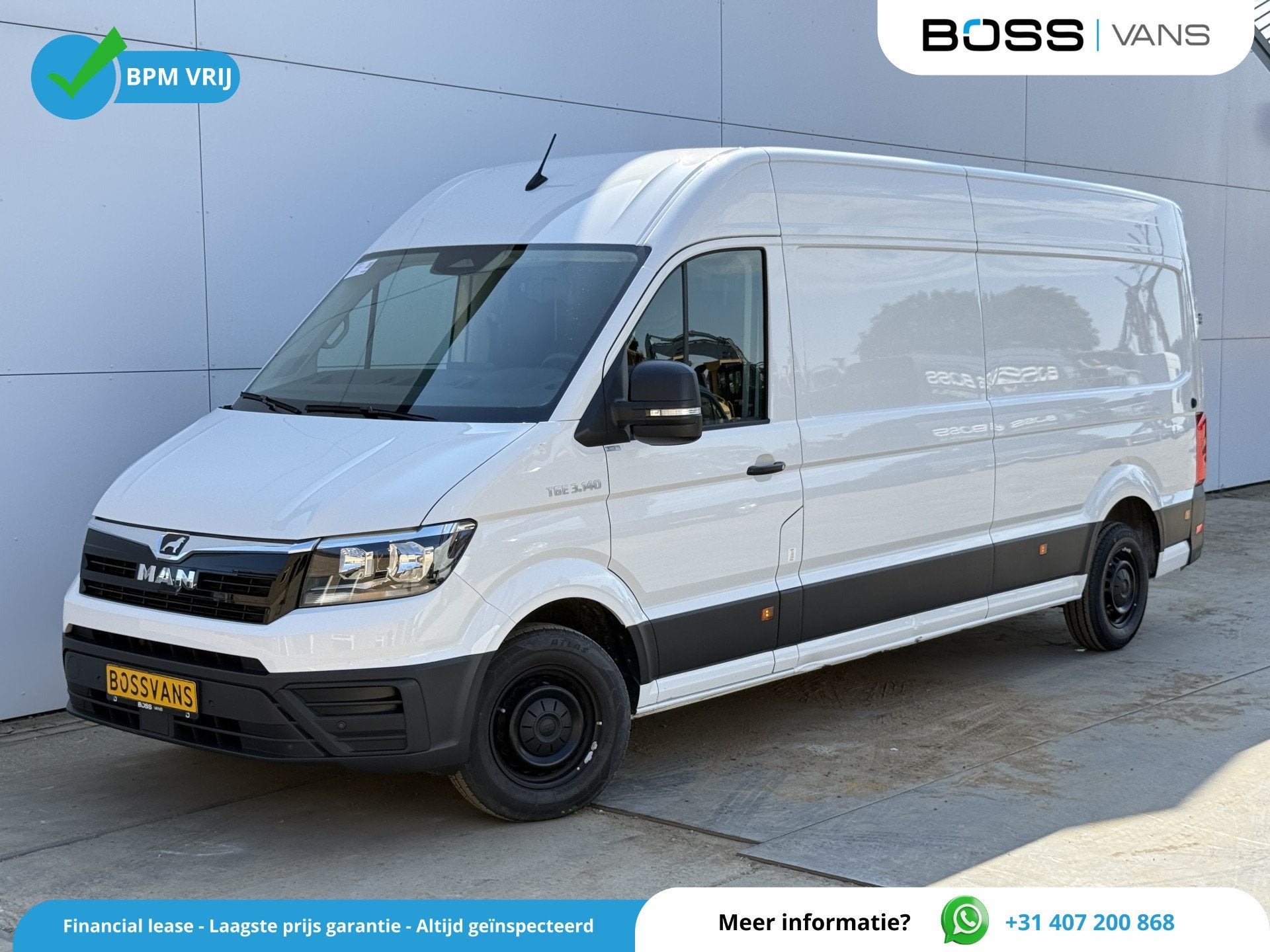 MAN TGE 3.140 2.0 TDI L4H3 Virtual Cockpit Nieuw Model Airco, Auto's, Bestelauto's, Voorwielaandrijving, Stof, Gebruikt, Zwart