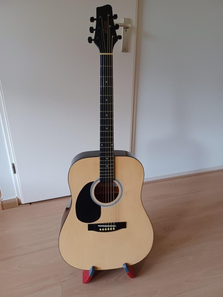 Stagg Western Gitaar, linkshandig – Ideaal voor Beginners, Ophalen, Zo goed als nieuw, Western- of Steelstringgitaar