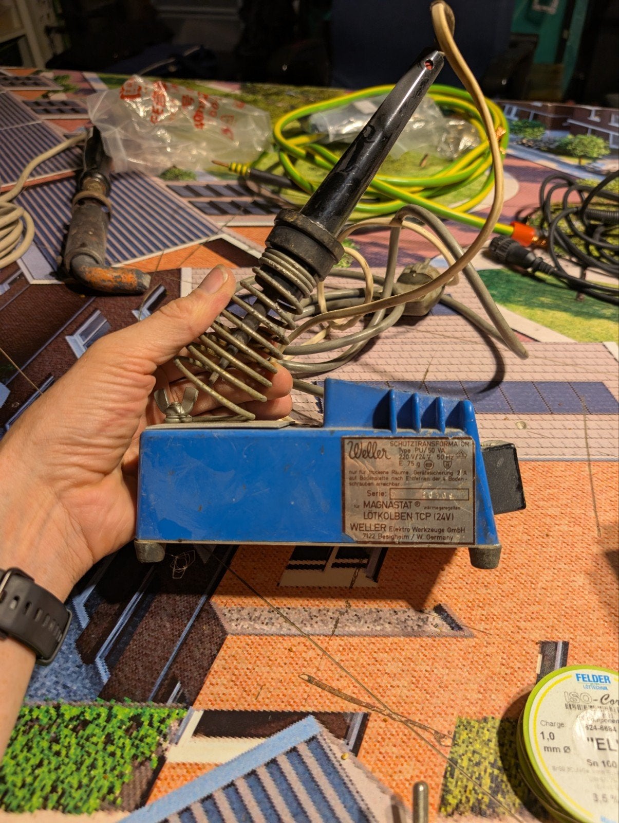 Weller Soldeerbout PU 50W met Schutztrafo - Prima Werkend, Ophalen of Verzenden, Gebruikt