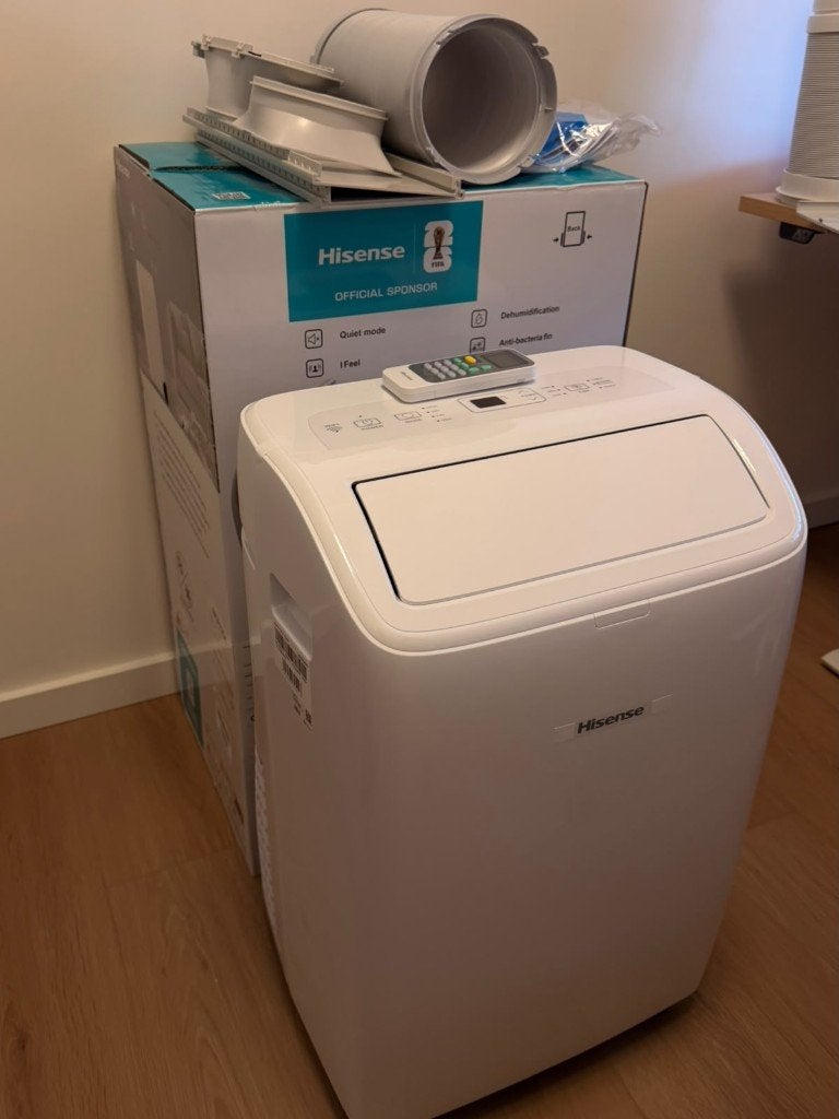 Hisense APH12QC Mobiele Airco (12000 BTU) – Splinternieuw!, Ophalen, Koelen en Ontvochtigen, Minder dan 60 m³, Timer