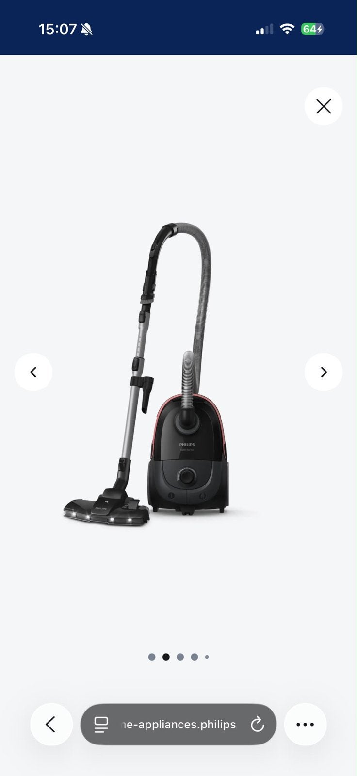Philips 6000-serie Stofzuiger - Slechts 6 maanden gebruikt, Inclusief accessoires, Philips, Zo goed als nieuw, Sledestofzuiger