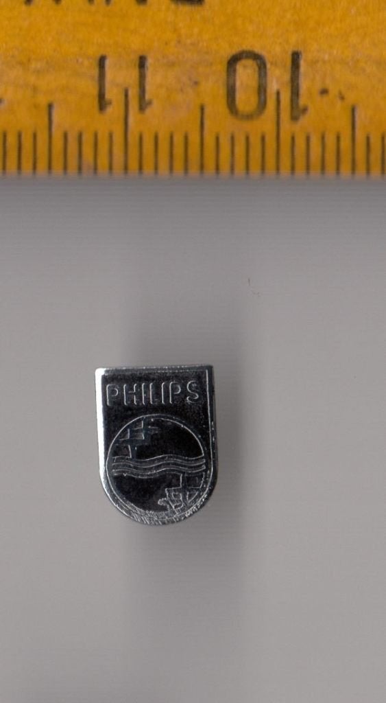 Philips logo Radio embleem schildje Emaille A, Ophalen of Verzenden