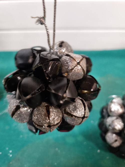 kerstbellen hangers zwart zilver [b431], Ophalen of Verzenden, 'T Olde Gre-j, Info@toldegrej.nl, Endepoelstraat 20f Didam