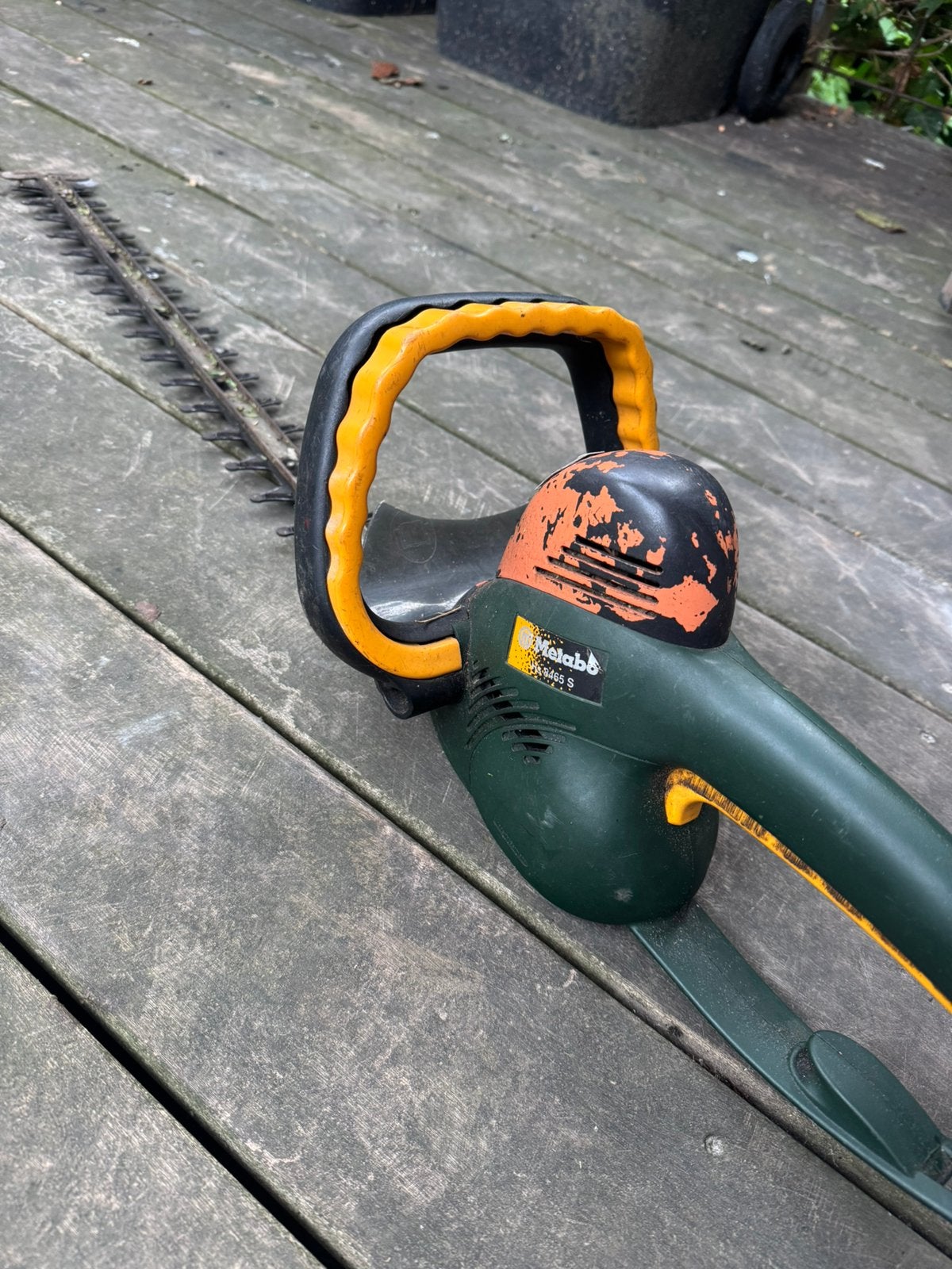 Elektrische heggenschaar metabo, Ophalen, Gebruikt, Elektrisch