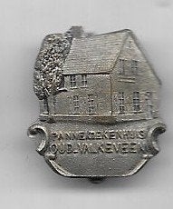 OUD VALKENVEEN PANNEKOEKENHUIS BROCHE SPELD, Ophalen of Verzenden, Gebruikt, Stad of Land, Speldje of Pin