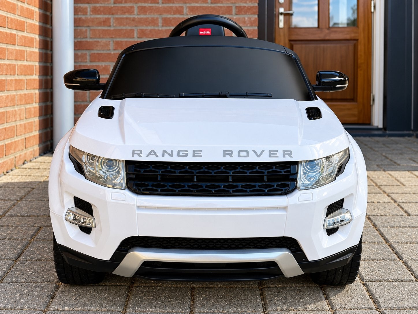 Witte Range Rover elektrische kinderauto met lichte krassen, Kinderen en Baby's, Ophalen, Gebruikt