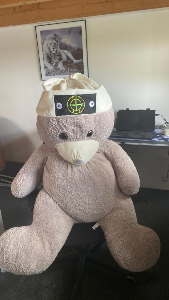Grote teddybear stone island, Kinderen en Baby's, Speelgoed | Knuffels en Pluche, Ophalen, Overige typen