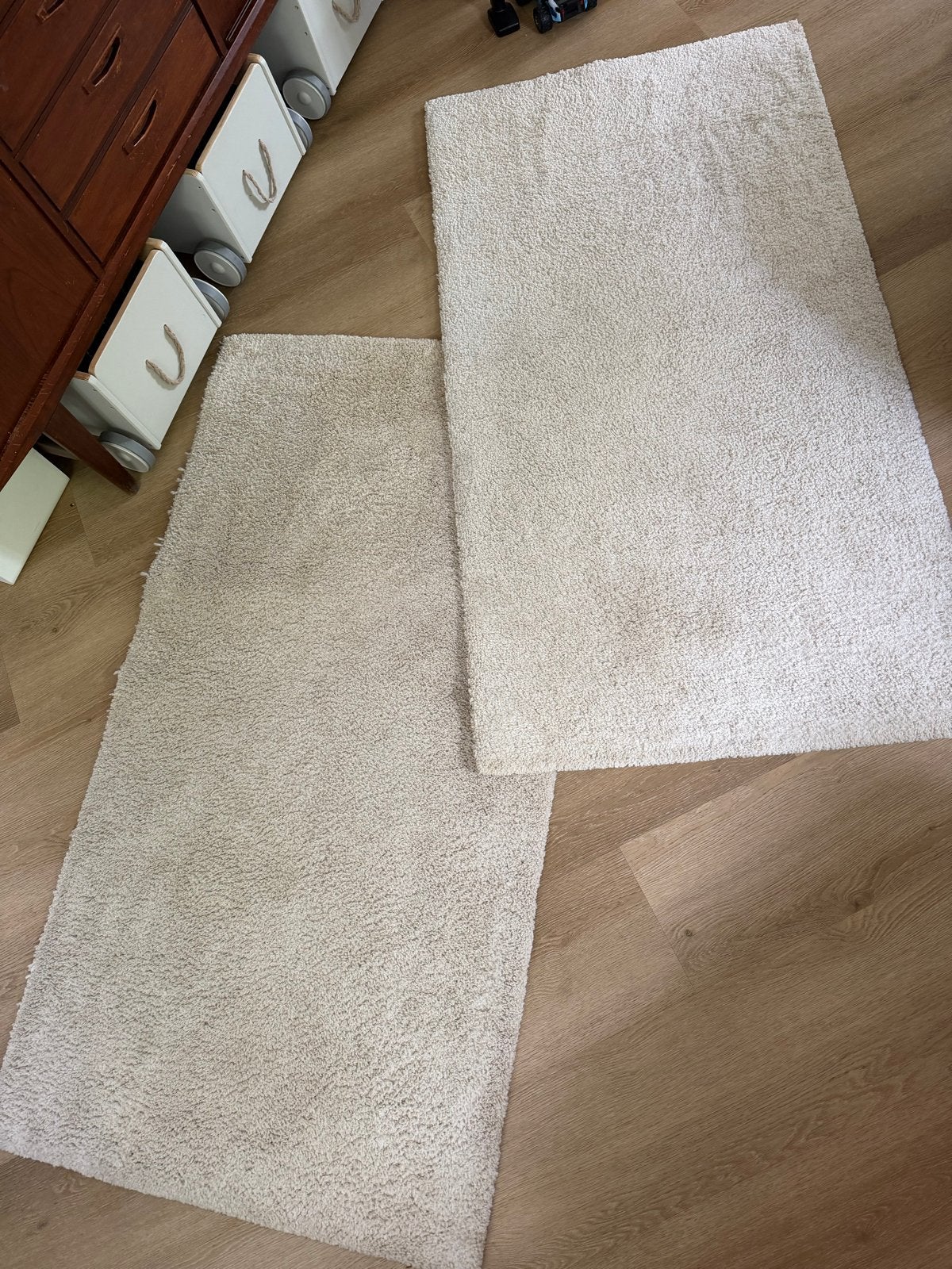 Twee Ikea Stoense off-white  (80x150 cm) - Zo goed als nieuw, Huis en Inrichting, Stoffering | Tapijten en Kleden, 100 tot 150 cm