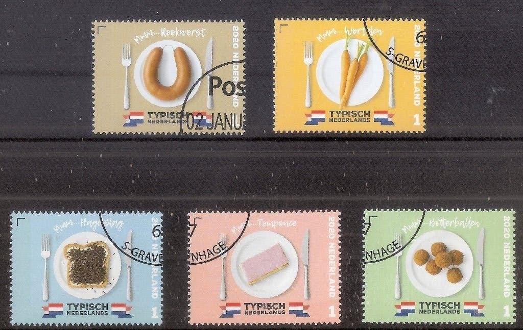 Nederland 3822/3834/3841/3844/3848 gebruikt., Ophalen of Verzenden, Na 1940, Gestempeld