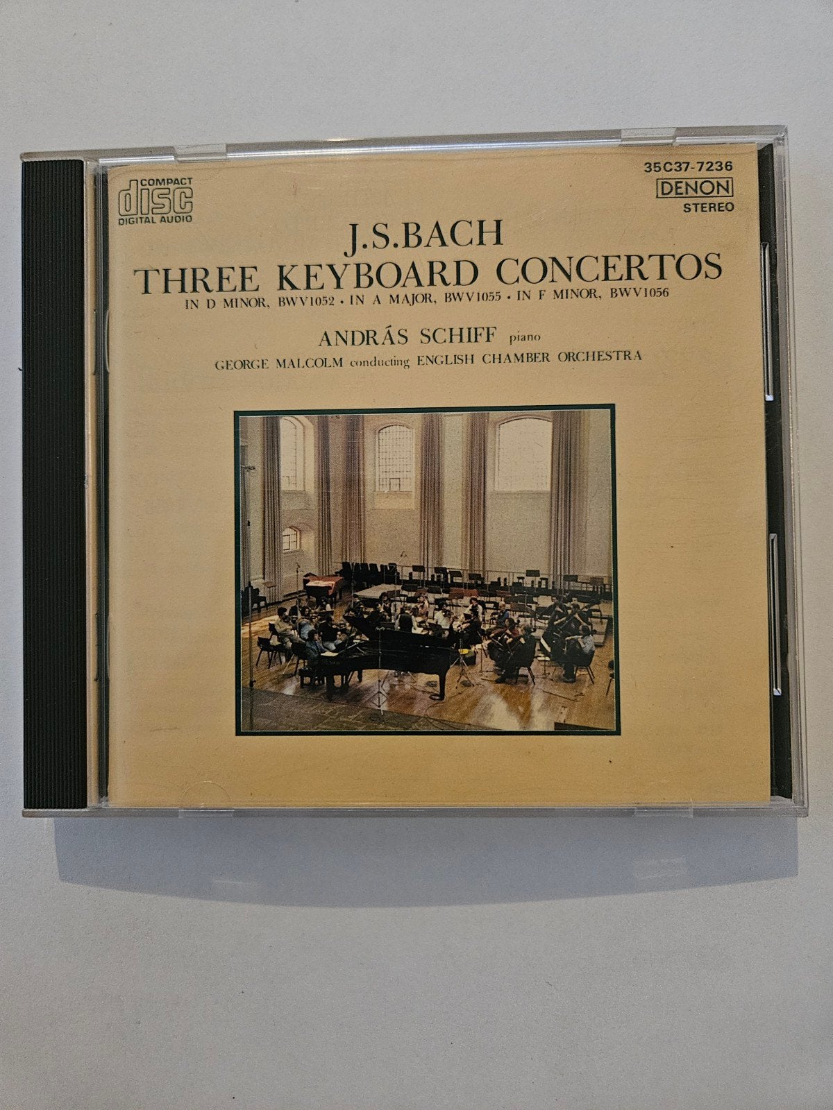 J.S. Bach – Three Keyboard Concertos, Ophalen of Verzenden, Barok, Zo goed als nieuw, Orkest of Ballet