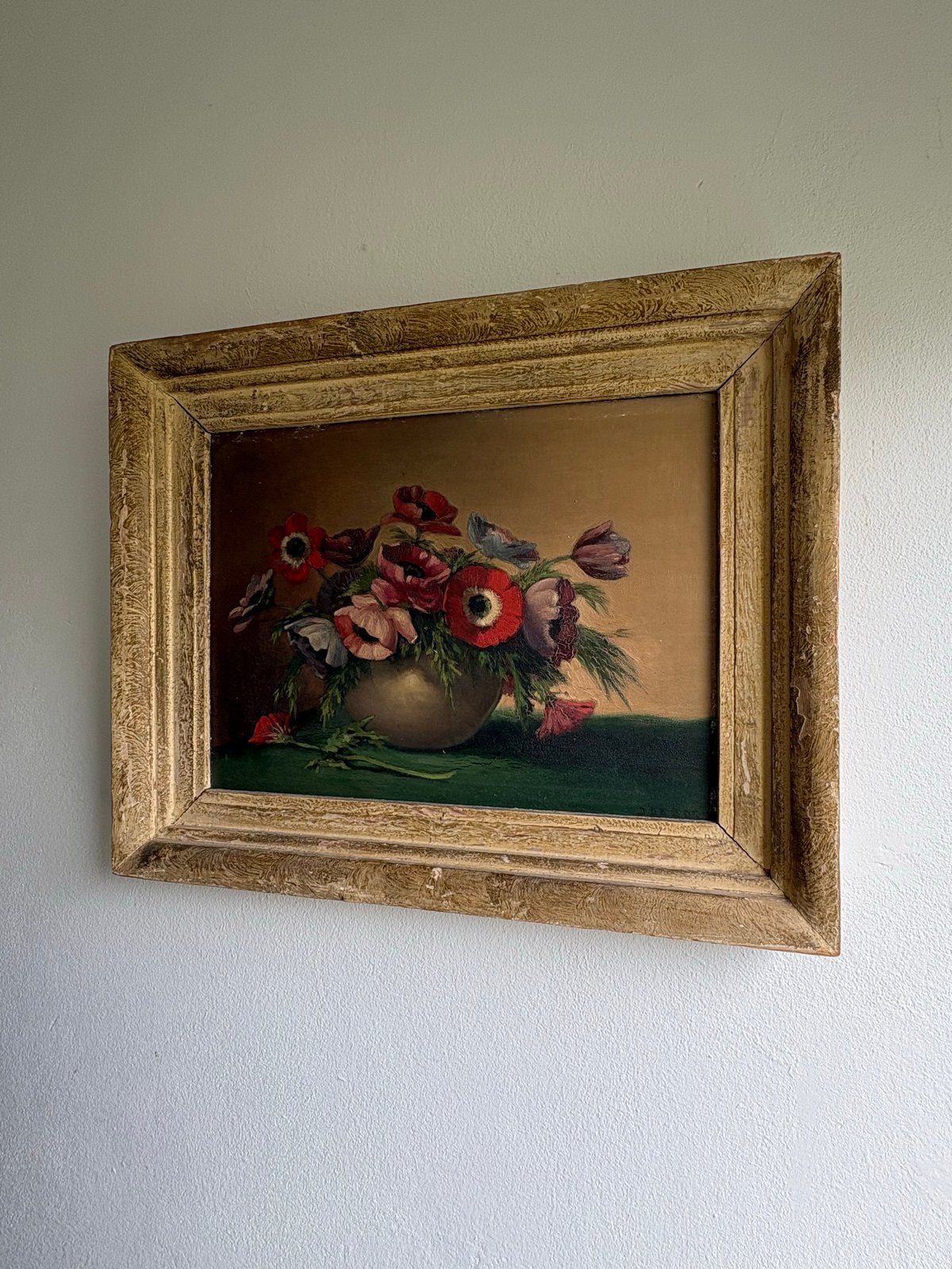 Oud schilderij, Antiek en Kunst, Kunst | Schilderijen | Klassiek, Ophalen, Doek, Stilleven, Olieverf