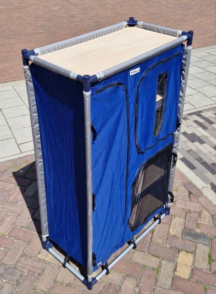 Campingkasten 140cm hoog (2 stuks), Caravans en Kamperen, Ophalen, Campingstoel