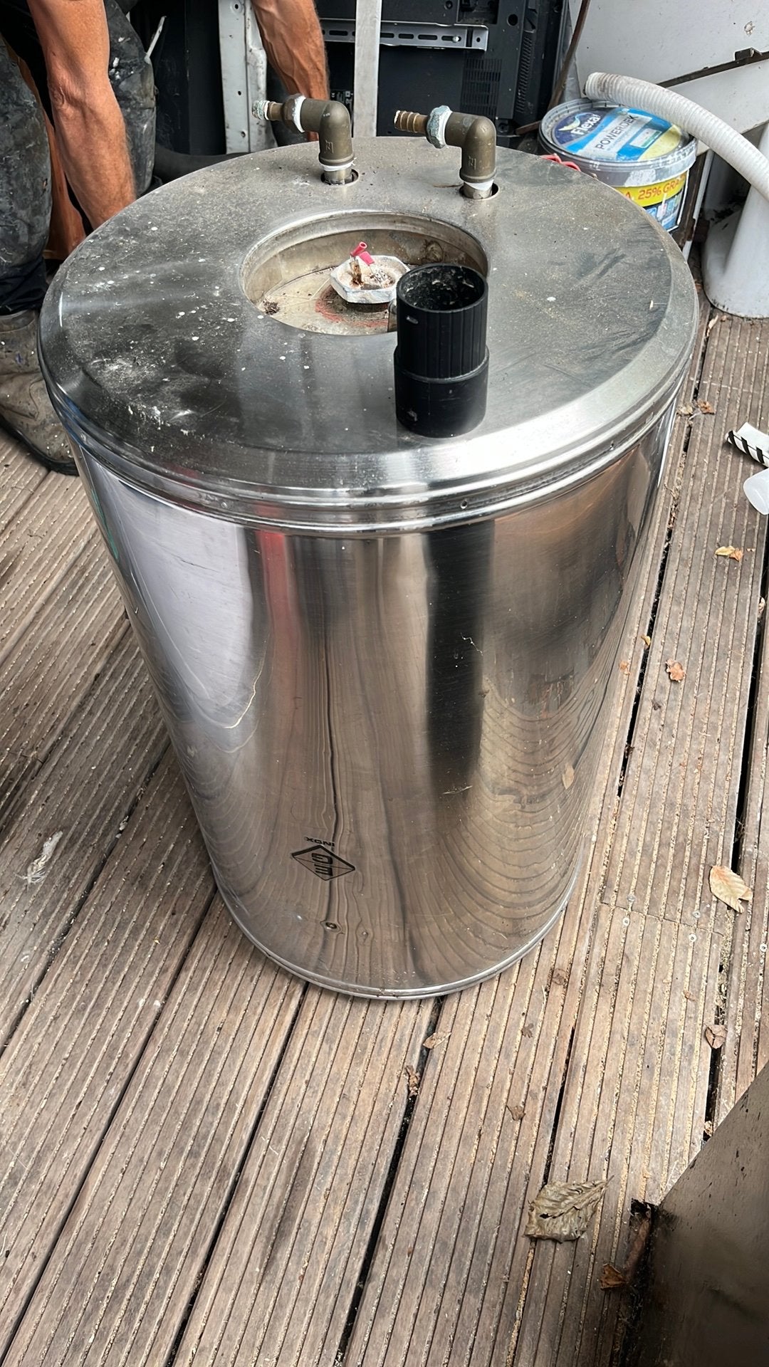 Roestvrijstalen buieler 60liter, Ophalen, Gebruikt, Overige typen