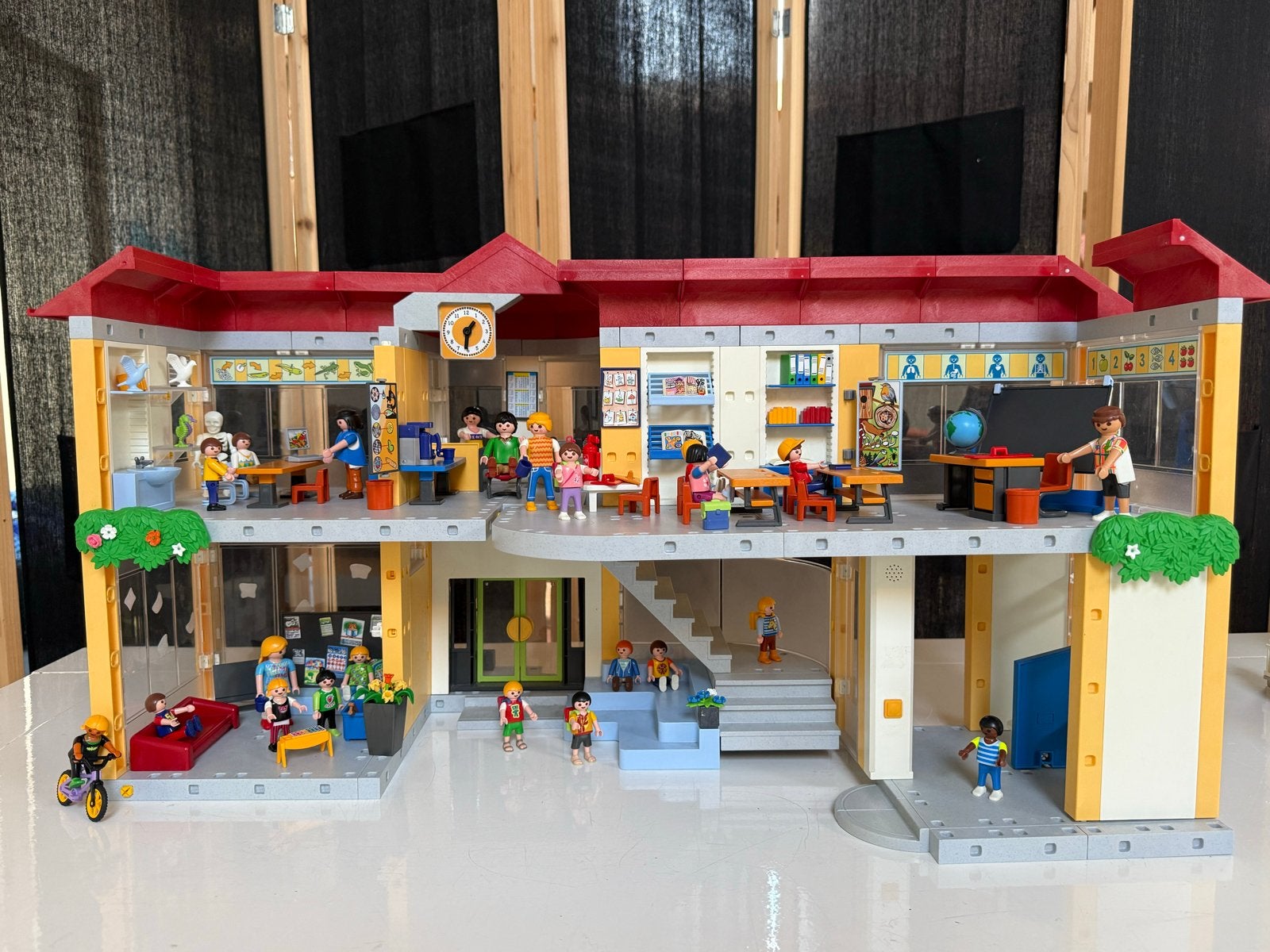 Grote Playmobil set: school, kasteel, manege en meer!, Ophalen, Gebruikt, Jongen of Meisje