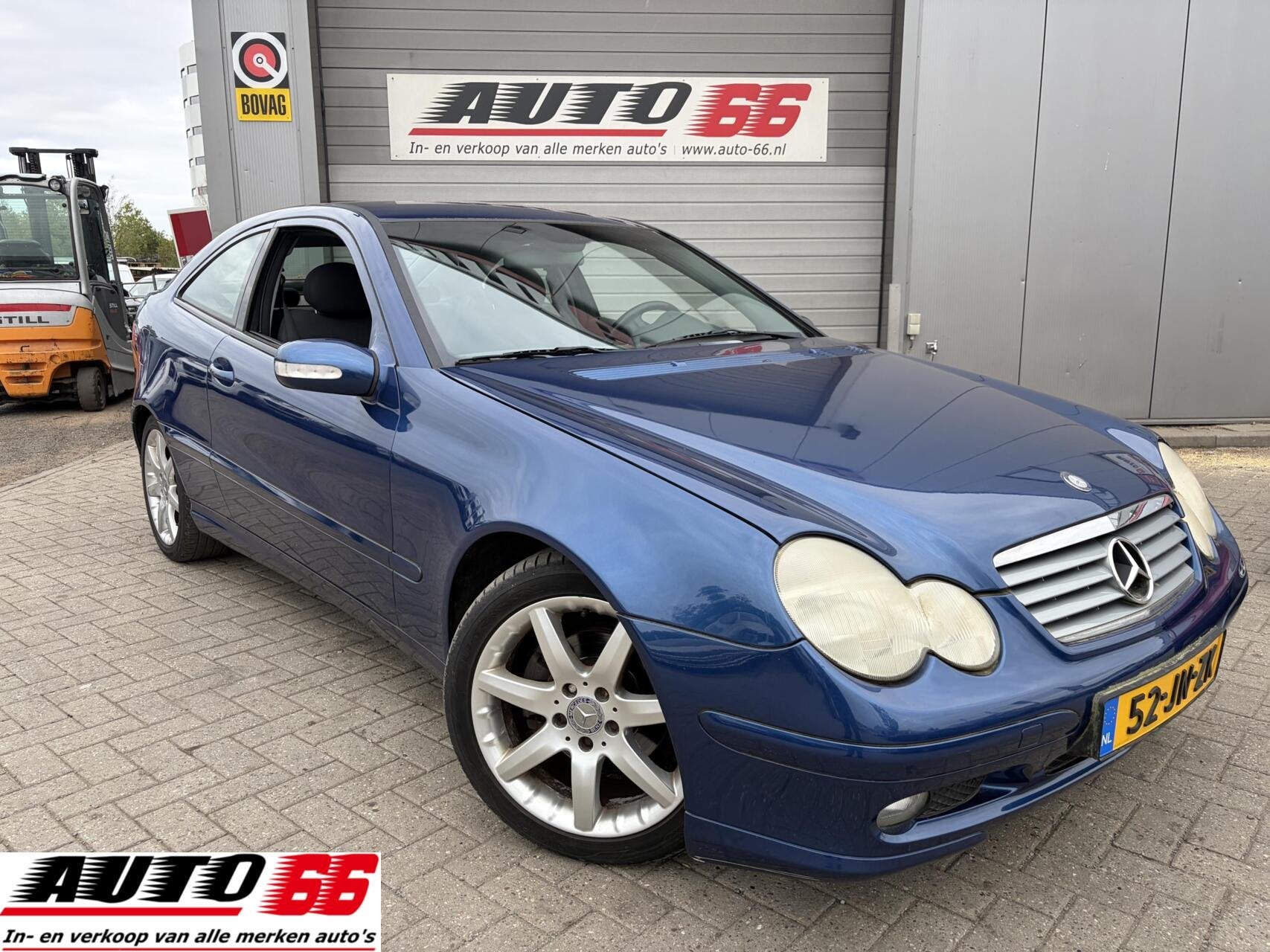 Mercedes C-klasse Sportcoupé 180 K., Auto's, Automaat, Zwart, Met garantie (alle), 1796 cc