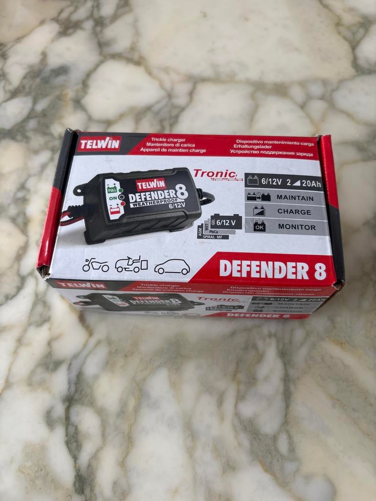 Telwin Defender 8 Acculader 6/12V 2-20Ah, Ophalen, Gebruikt, Universele onderdelen