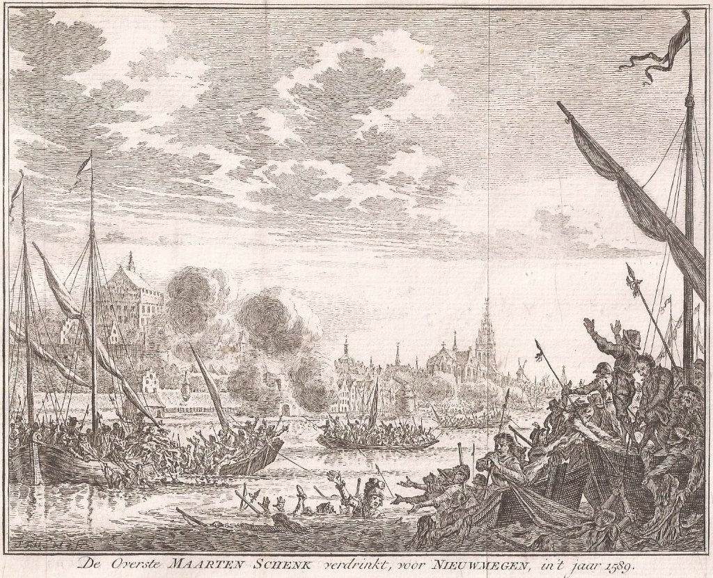 Nijmegen De Overste Maarten Schenk verdrinkt Nieuwmegen 1589